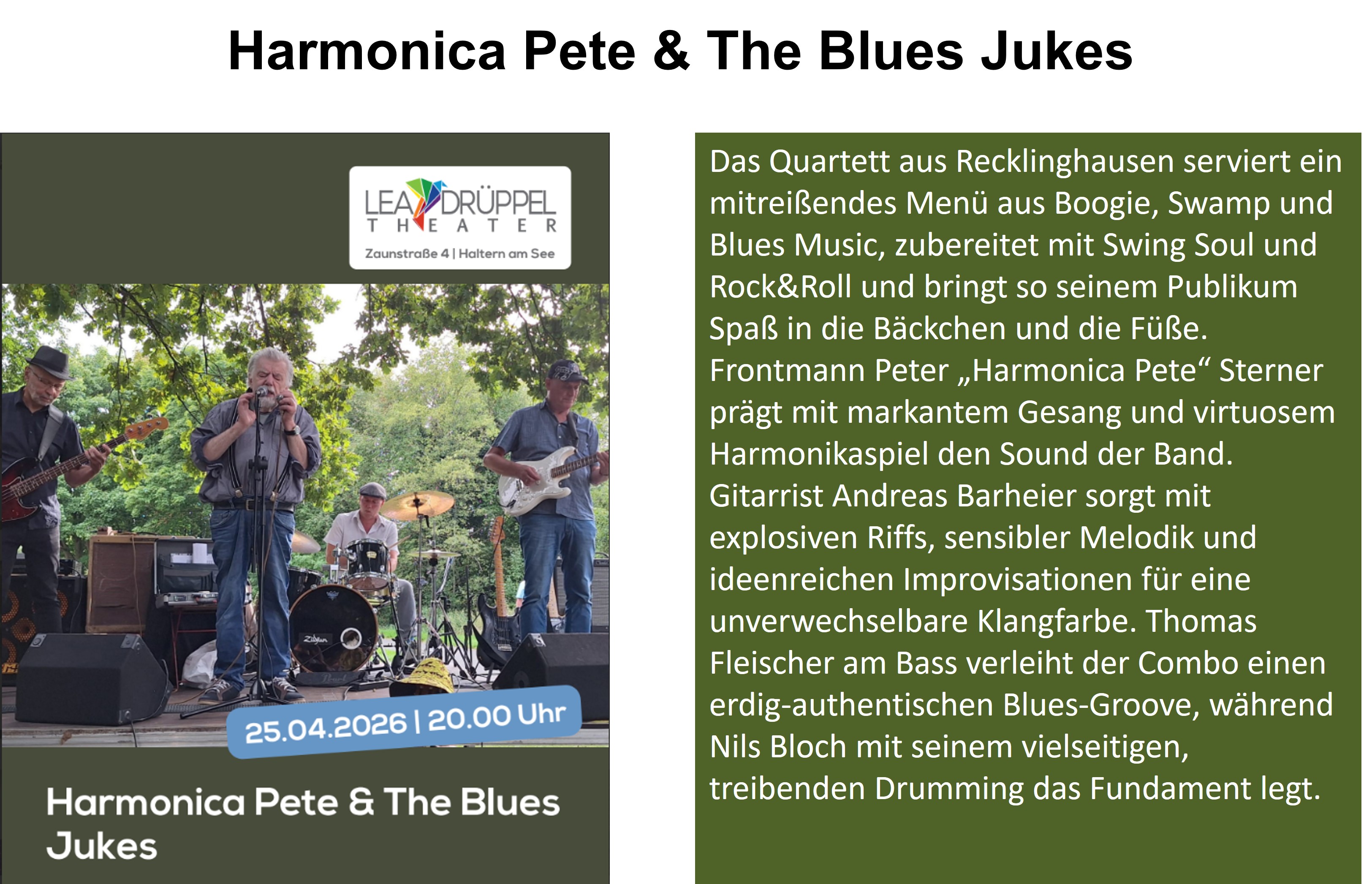 Harmonica Pete Homepage