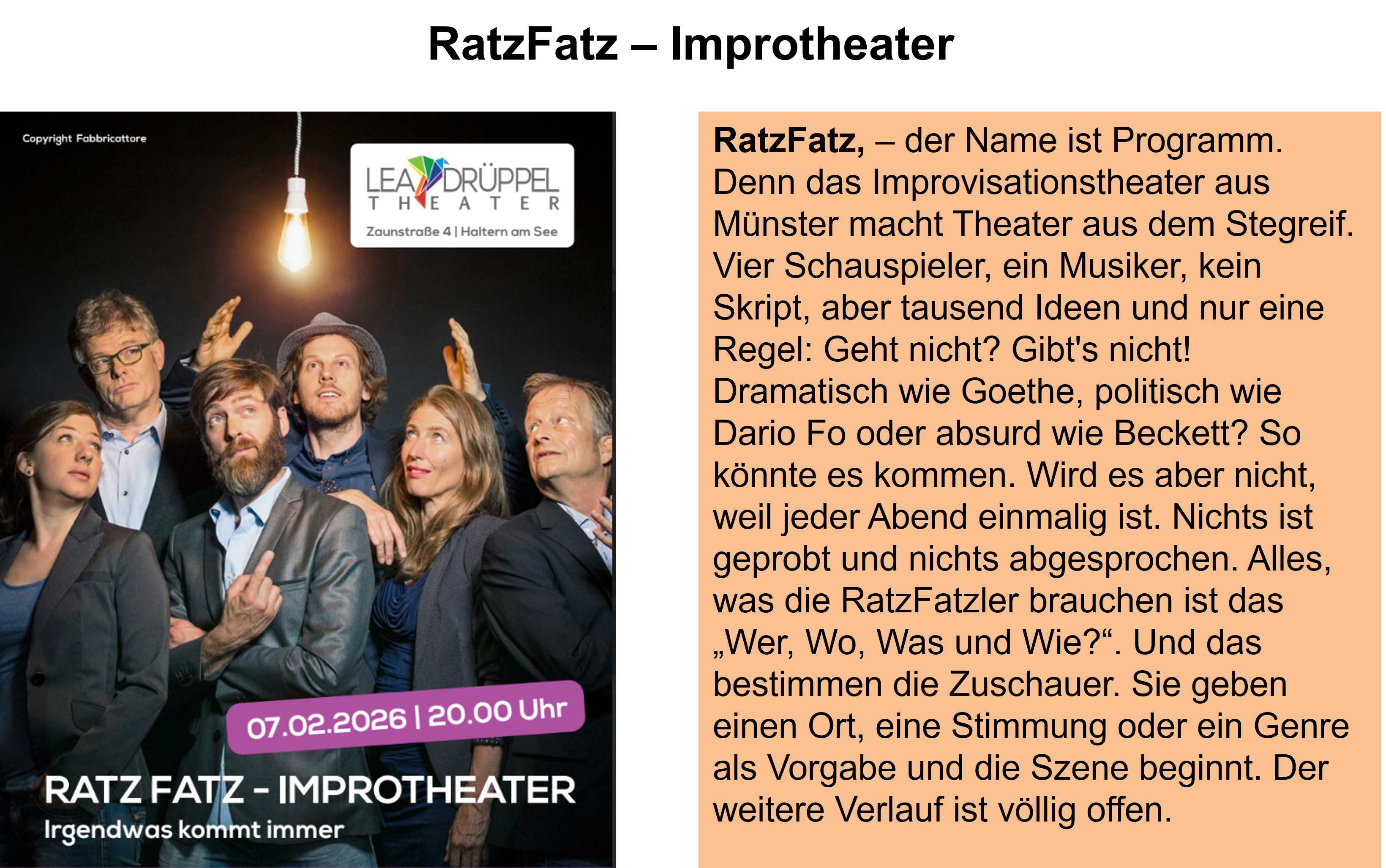 RatzFatz Homepage 1